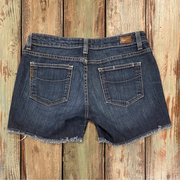 Paige 26 (4) Jimmy Jimmy Denim Jeans Shorts Low Rise Stretch Womens Cutoffs - Picture 4 of 13